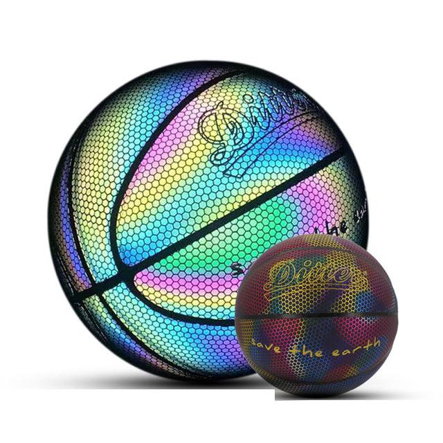 Bola de Basquete Refletiva Holográfica edição especial neon – MDL SHOP